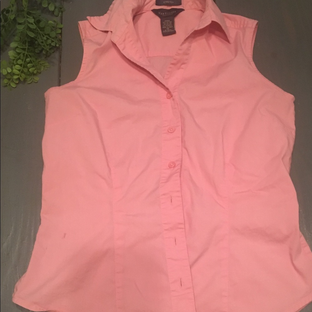 Sleeveless Collared Shirt